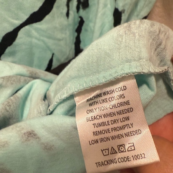 Vintage Phat Farm Aqua Tie Dye Savage T-Shirt size M - Picture 5 of 6
